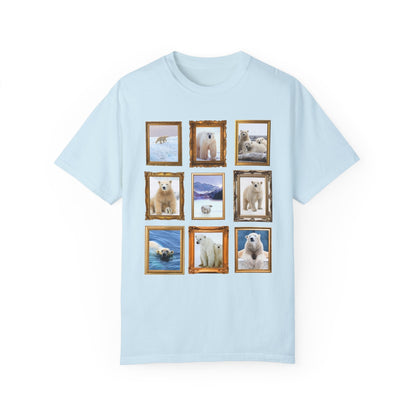 Polar Bear Photographs Framed on a T-Shirt