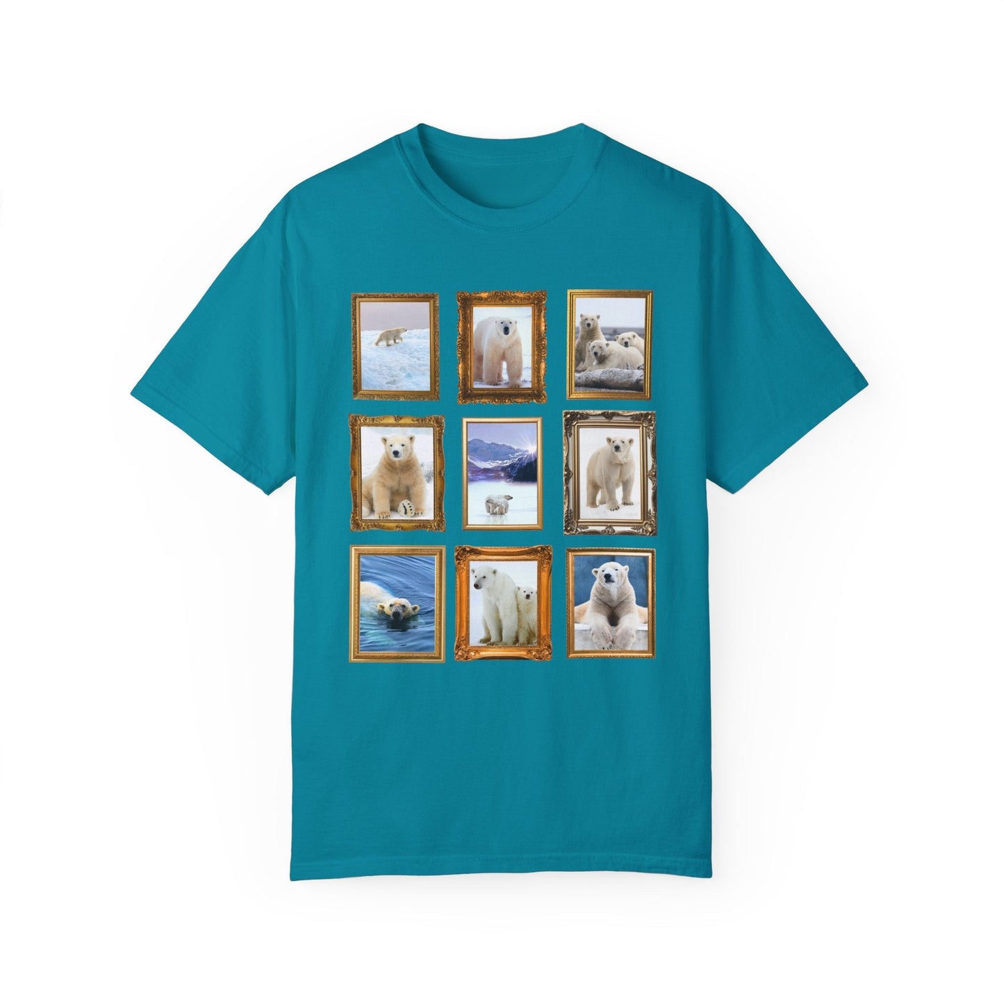 Polar Bear Photographs Framed on a T-Shirt
