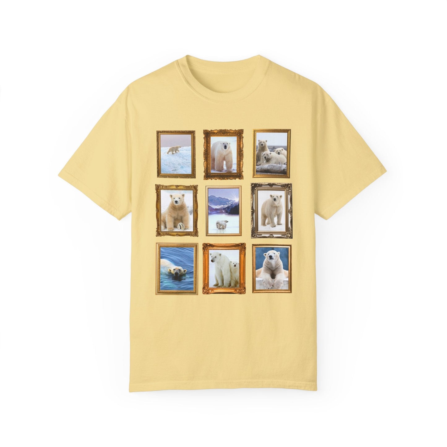 Polar Bear Photographs Framed on a T-Shirt