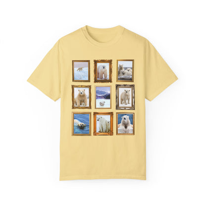 Polar Bear Photographs Framed on a T-Shirt