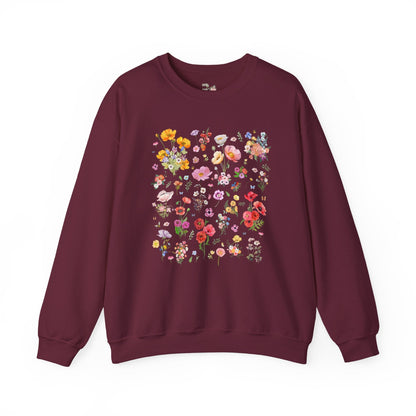 Poppy Flower Sweatshirt for Mom Who Loves Flowers