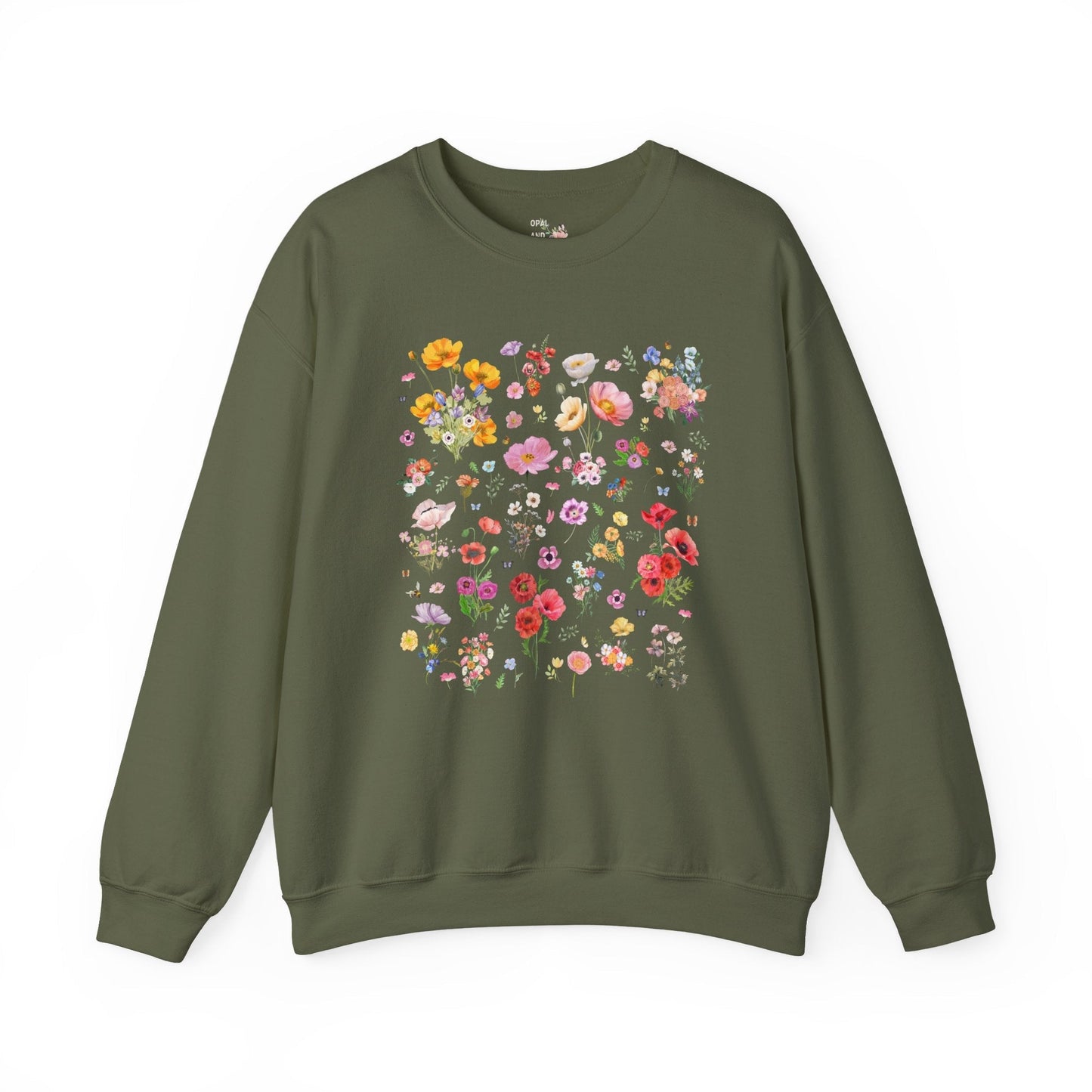 Poppy Flower Sweatshirt for Mom Who Loves Flowers