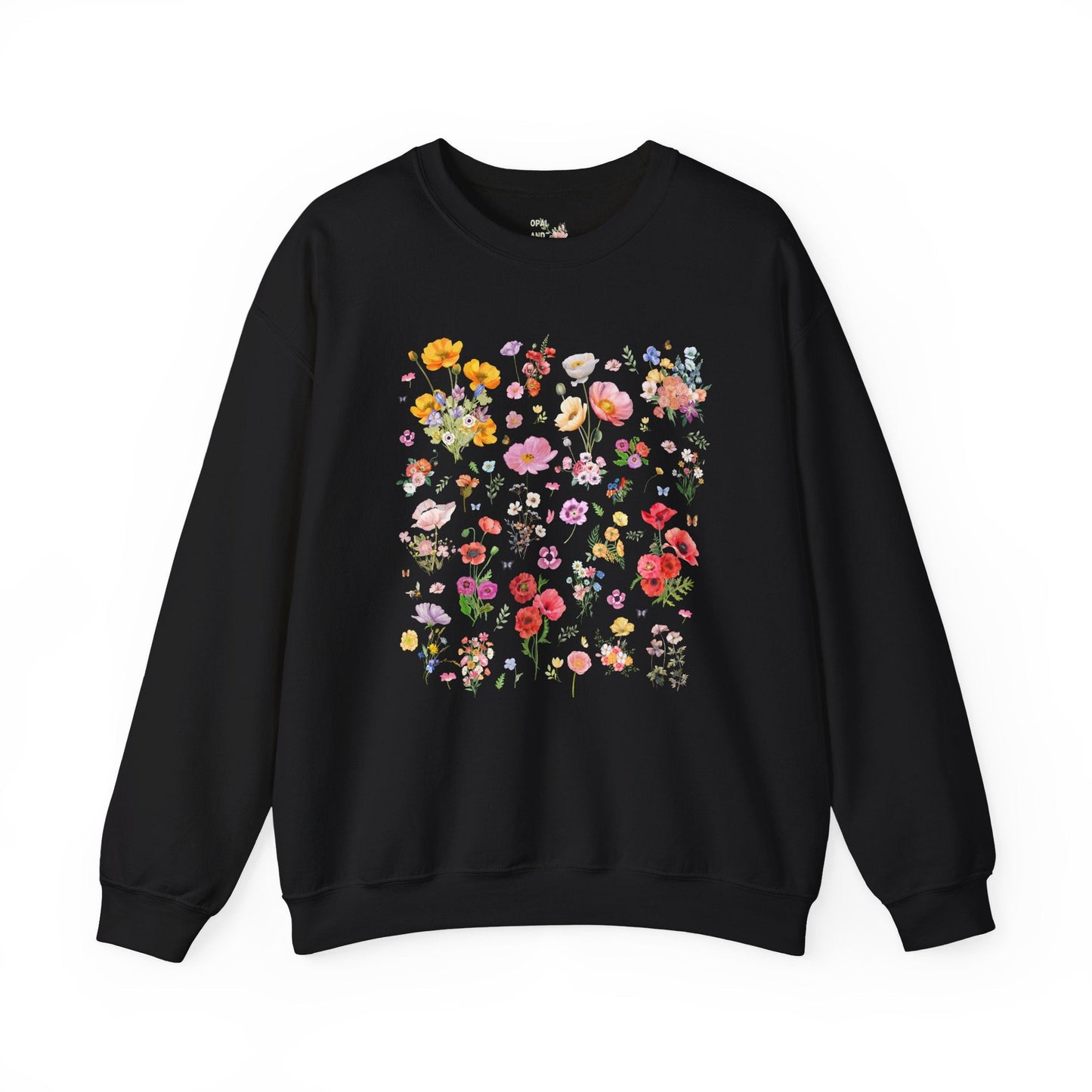 Poppy Flower Sweatshirt for Mom Who Loves Flowers