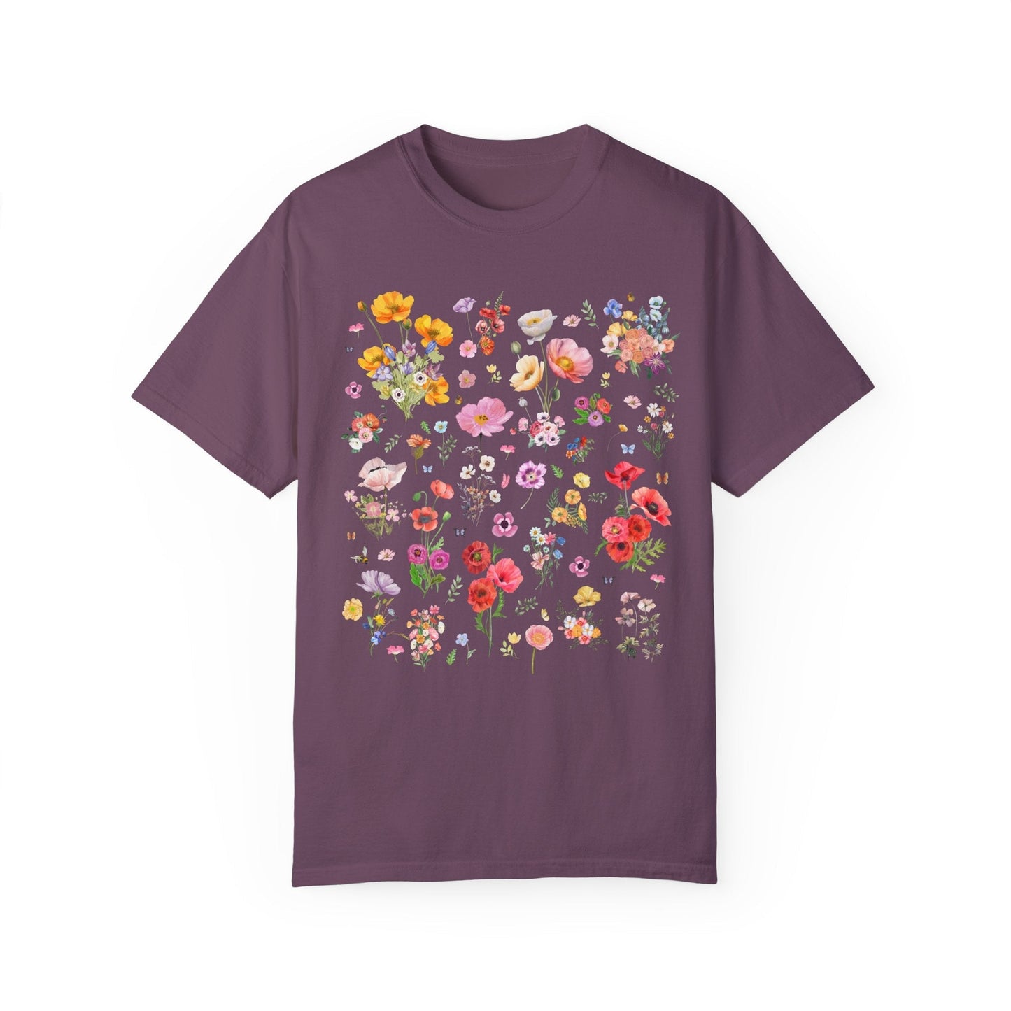 Poppy Flower T-Shirt for Gardener