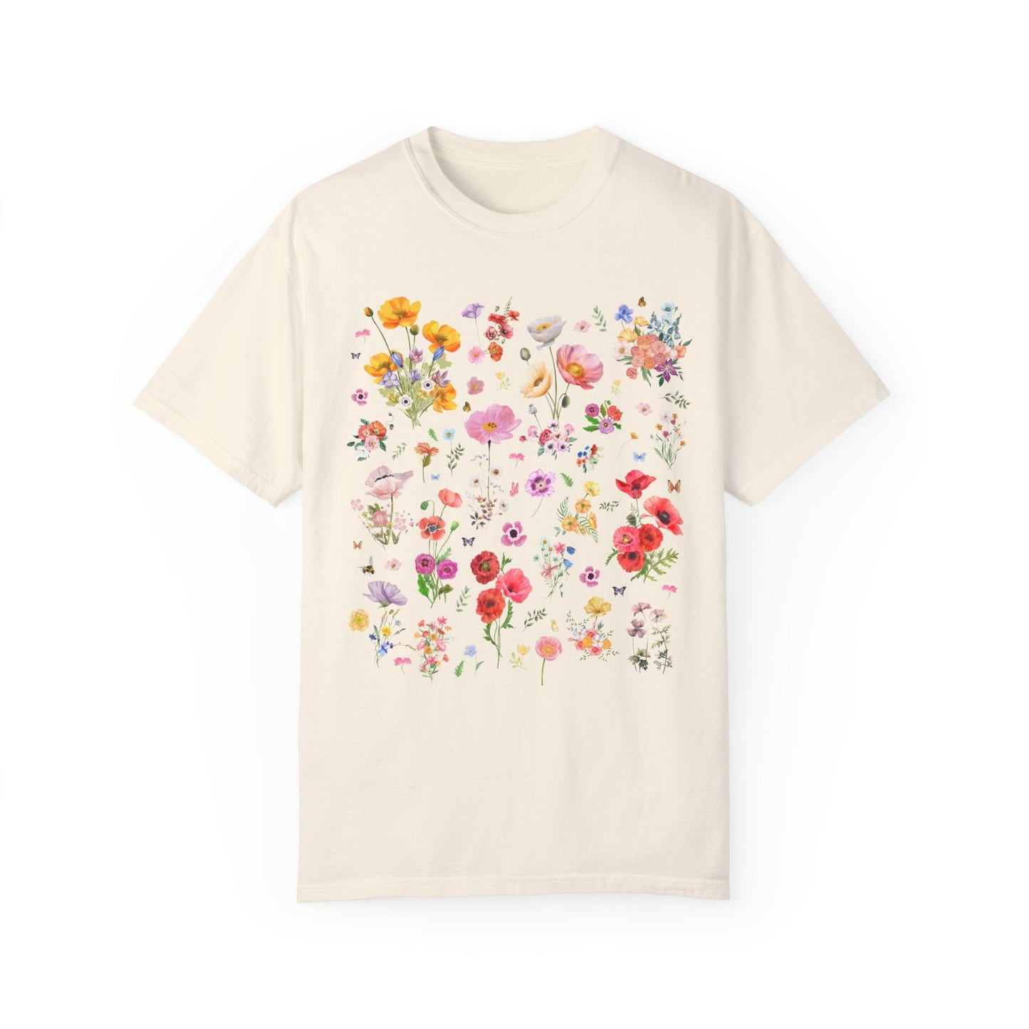 Poppy Flower T-Shirt for Gardener