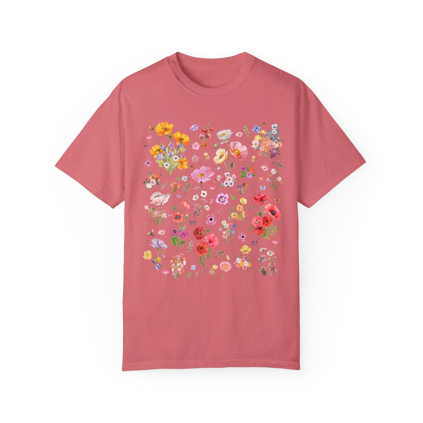 Poppy Flower T-Shirt for Gardener