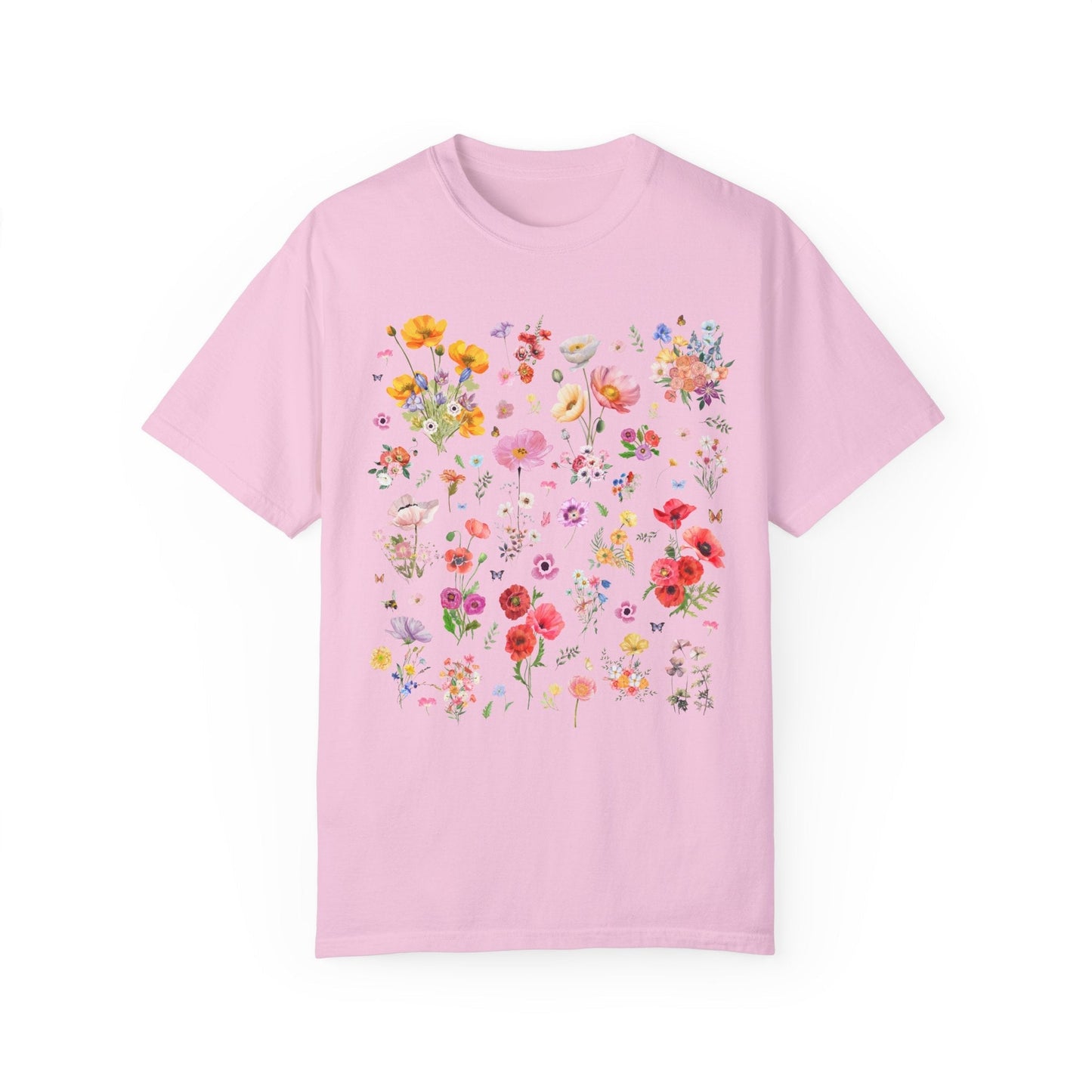Poppy Flower T-Shirt for Gardener
