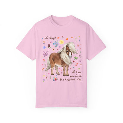 Positive Affirmation Tee with Mini Horse