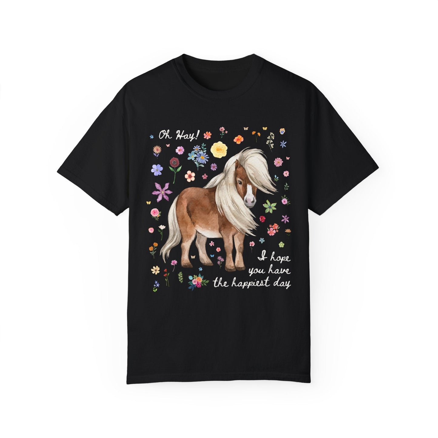 Positive Affirmation Tee with Mini Horse