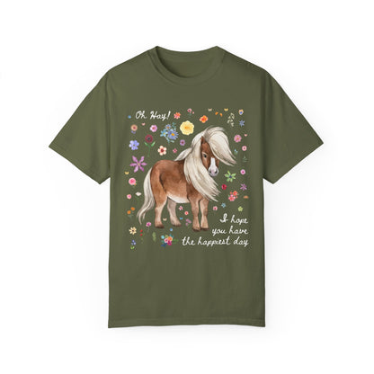 Positive Affirmation Tee with Mini Horse