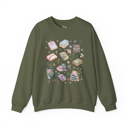 Pressed Flower Bookish Sweatshirt