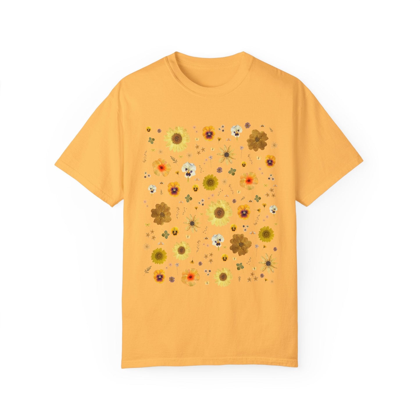 Pressed Flowers Tee: Yellow