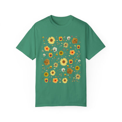 Pressed Flowers Tee: Yellow