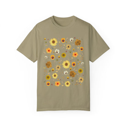 Pressed Flowers Tee: Yellow
