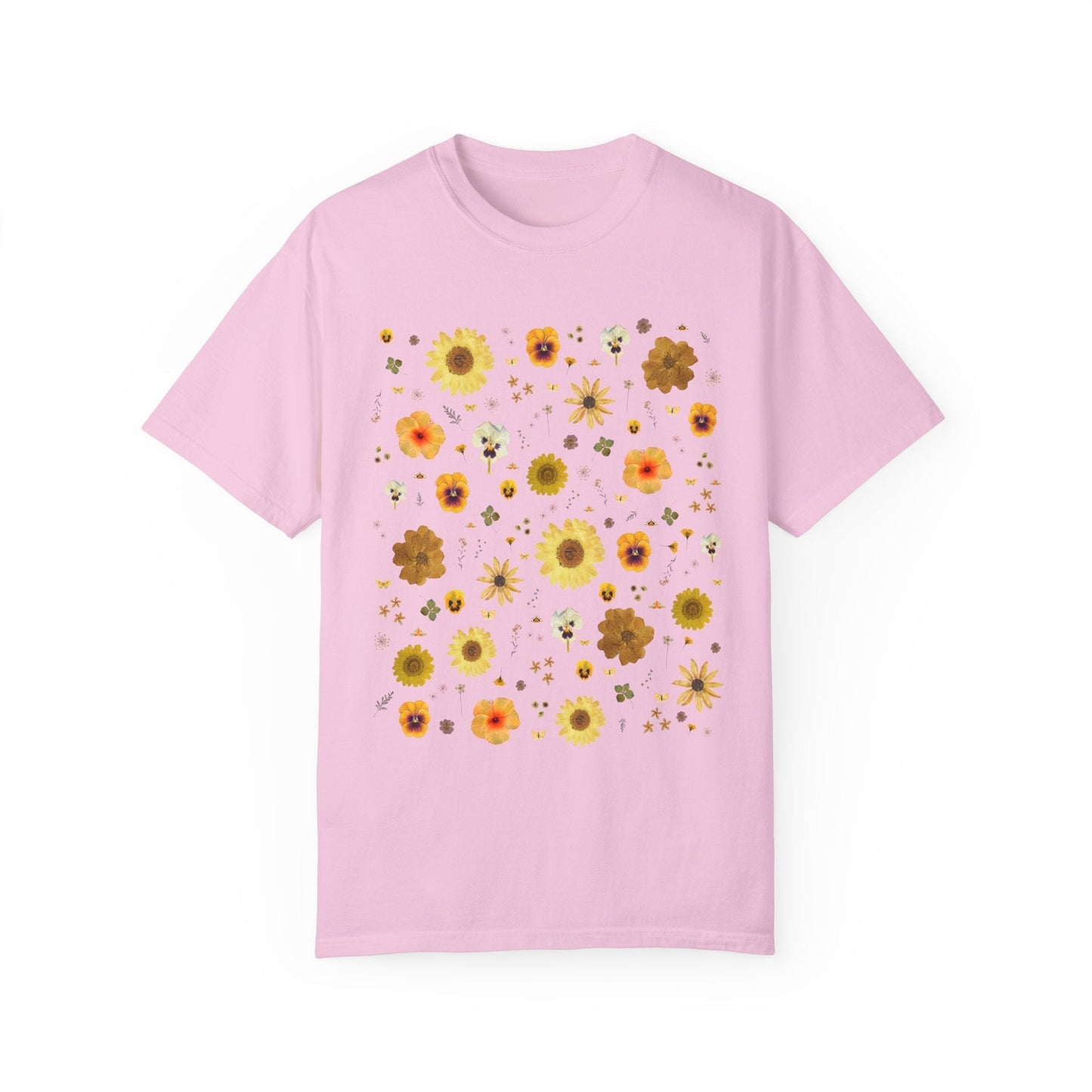 Pressed Flowers Tee: Yellow