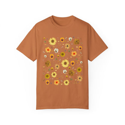Pressed Flowers Tee: Yellow
