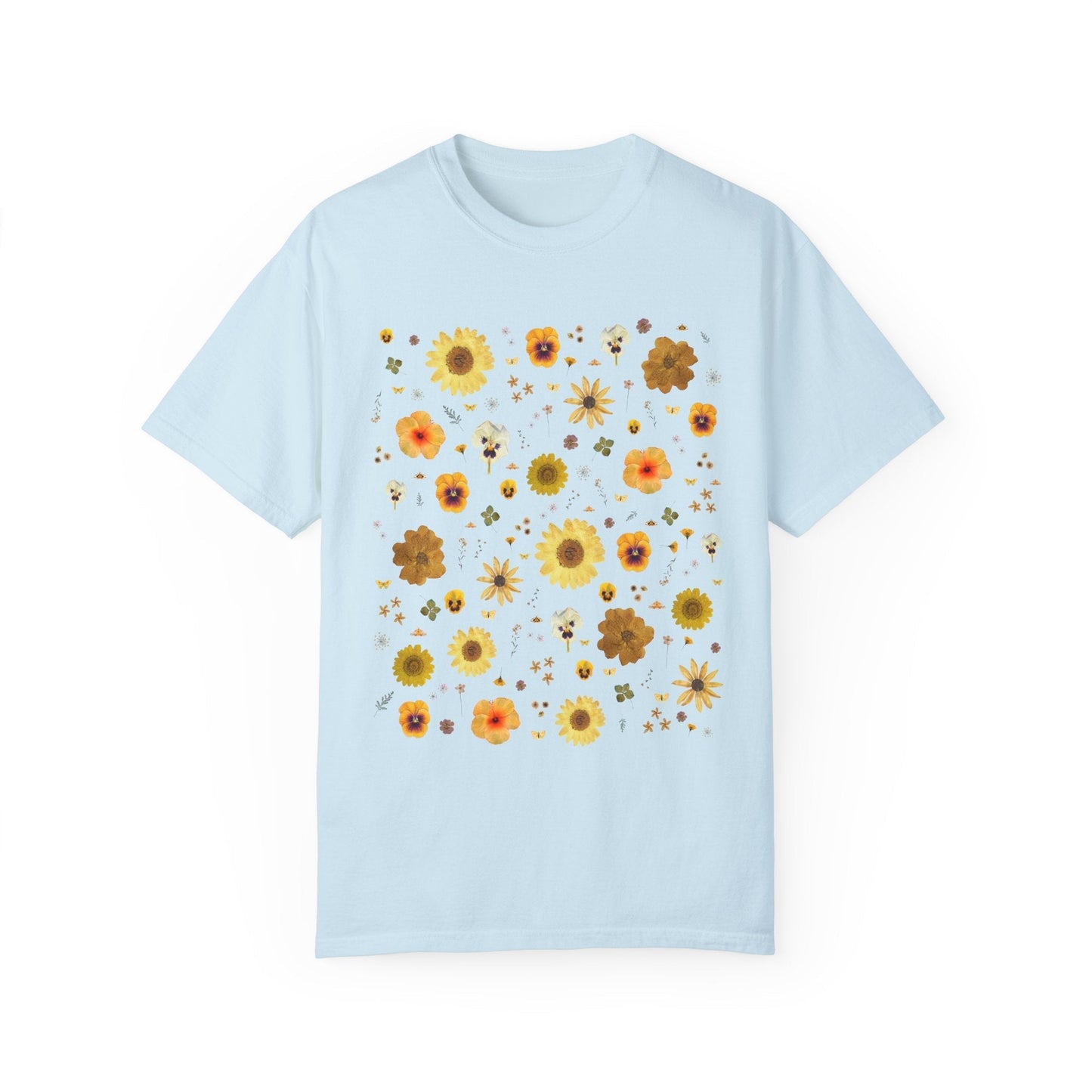 Pressed Flowers Tee: Yellow
