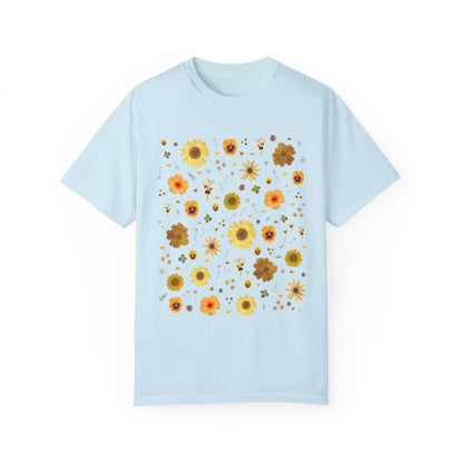 Pressed Flowers Tee: Yellow