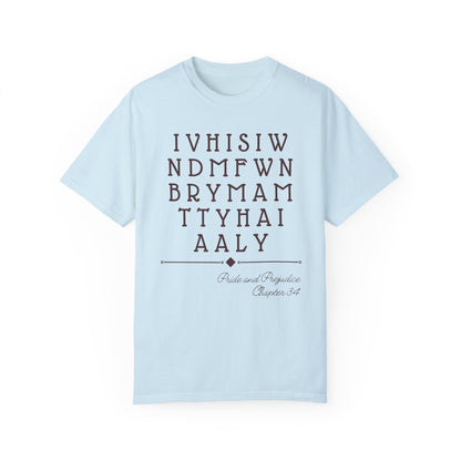 Pride and Prejudice Tee Shirt: First Proposal