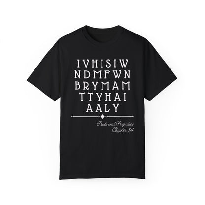 Pride and Prejudice Tee Shirt: First Proposal