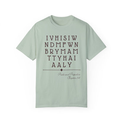 Pride and Prejudice Tee Shirt: First Proposal