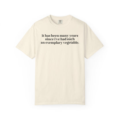 Pride and Prejudice Tee Shirt: Exemplary Vegetable