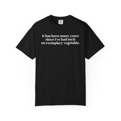 Pride and Prejudice Tee Shirt: Exemplary Vegetable
