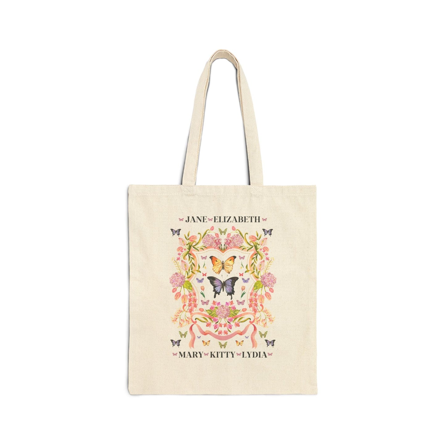 Pride And Prejudice Tote Bag for Butterly Lover: Boho Bennet Sisters Tote