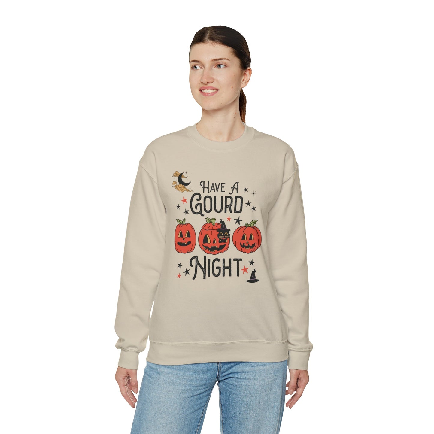 Punny Halloween Crewneck for Fall: Have A Gourd Night
