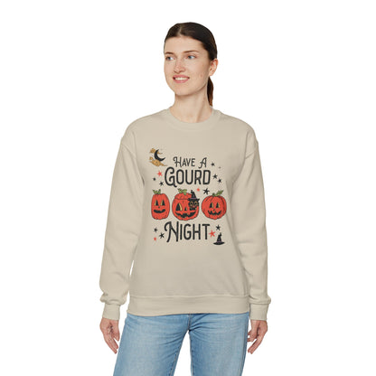 Punny Halloween Crewneck for Fall: Have A Gourd Night