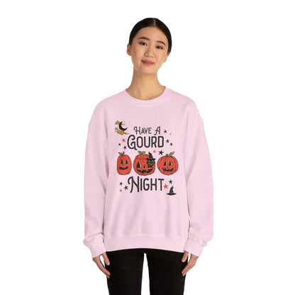 Punny Halloween Crewneck for Fall: Have A Gourd Night