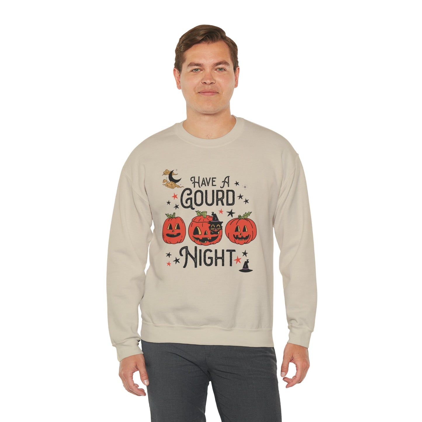 Punny Halloween Crewneck for Fall: Have A Gourd Night