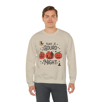 Punny Halloween Crewneck for Fall: Have A Gourd Night