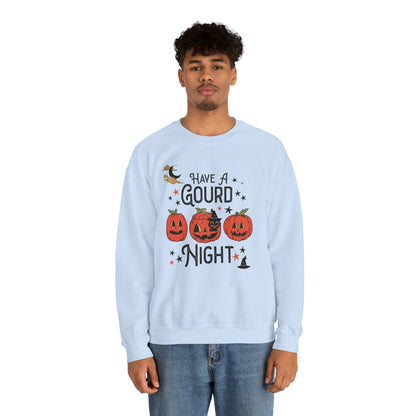 Punny Halloween Crewneck for Fall: Have A Gourd Night