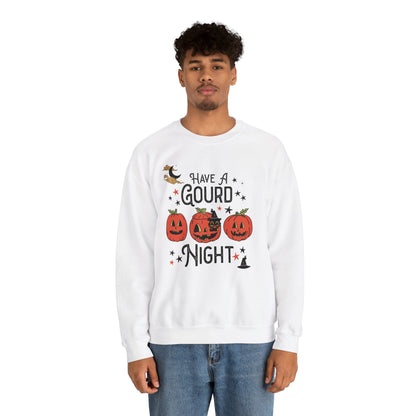 Punny Halloween Crewneck for Fall: Have A Gourd Night