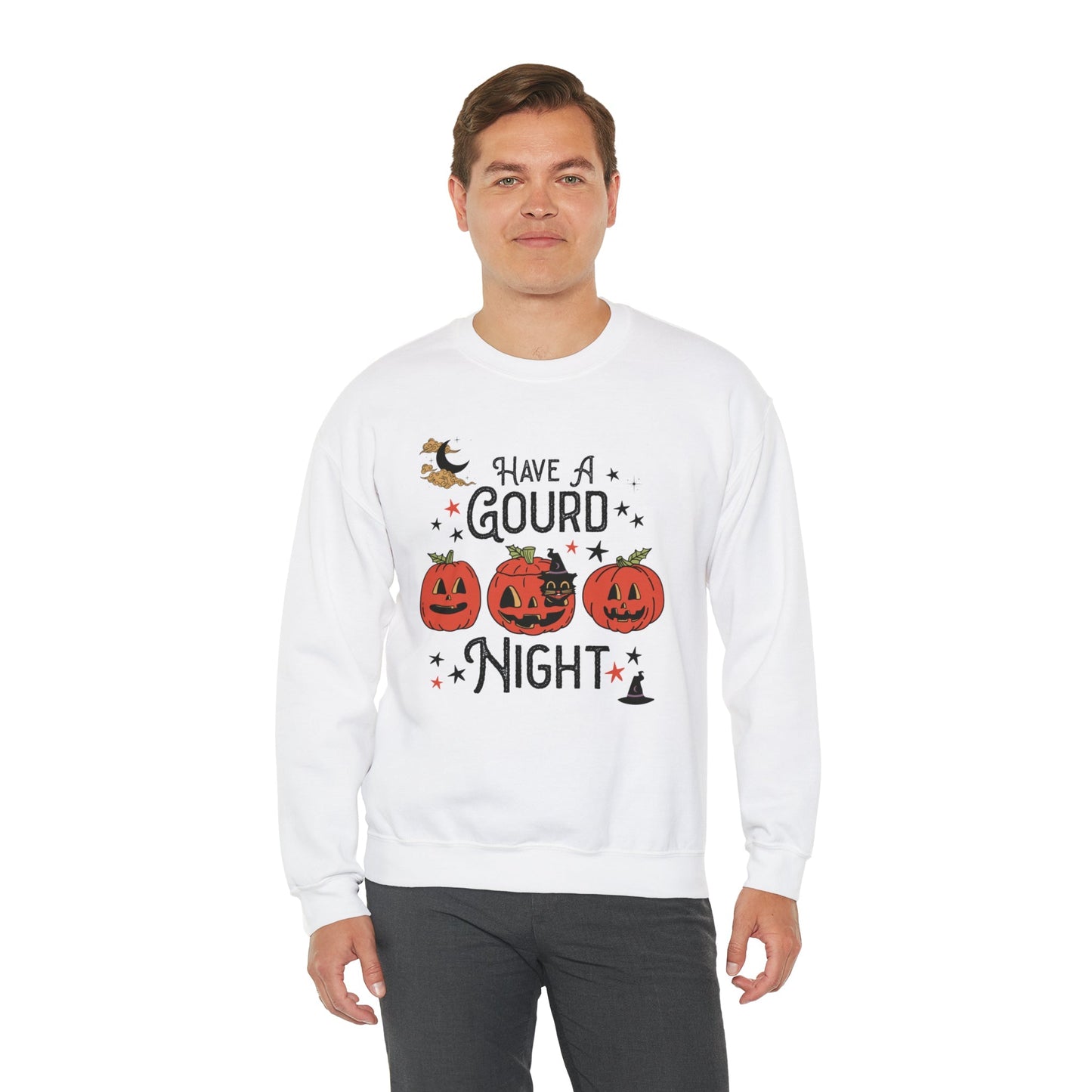 Punny Halloween Crewneck for Fall: Have A Gourd Night