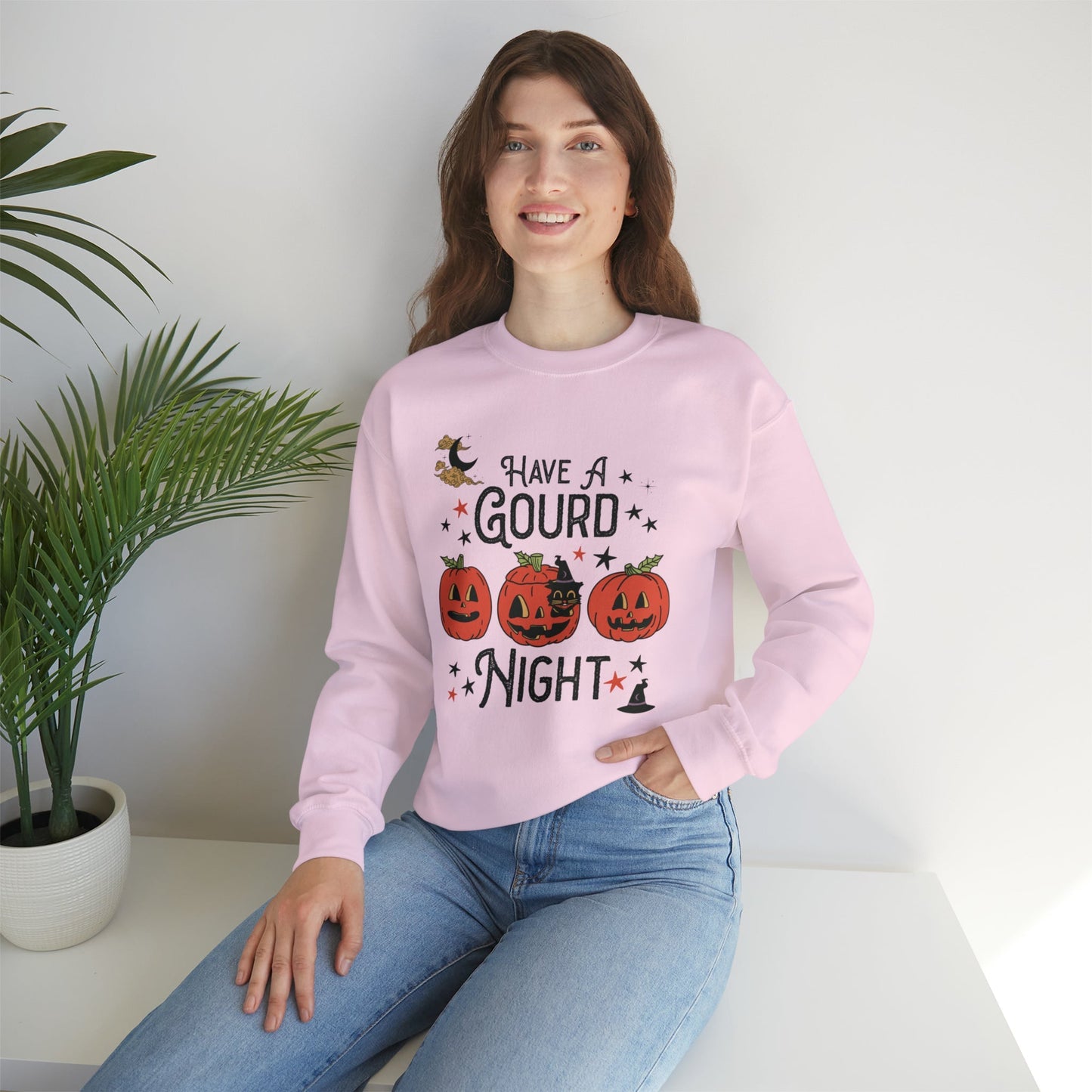 Punny Halloween Crewneck for Fall: Have A Gourd Night