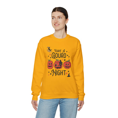 Punny Halloween Crewneck for Fall: Have A Gourd Night