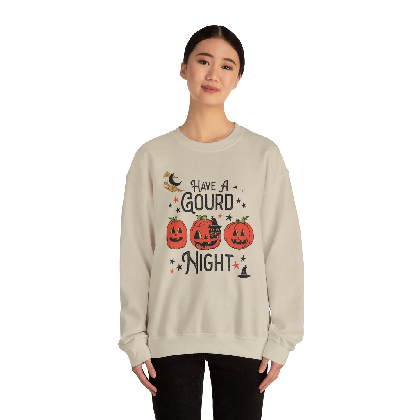Punny Halloween Crewneck for Fall: Have A Gourd Night