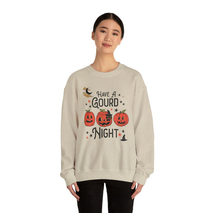 Punny Halloween Crewneck for Fall: Have A Gourd Night