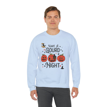 Punny Halloween Crewneck for Fall: Have A Gourd Night