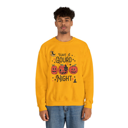 Punny Halloween Crewneck for Fall: Have A Gourd Night