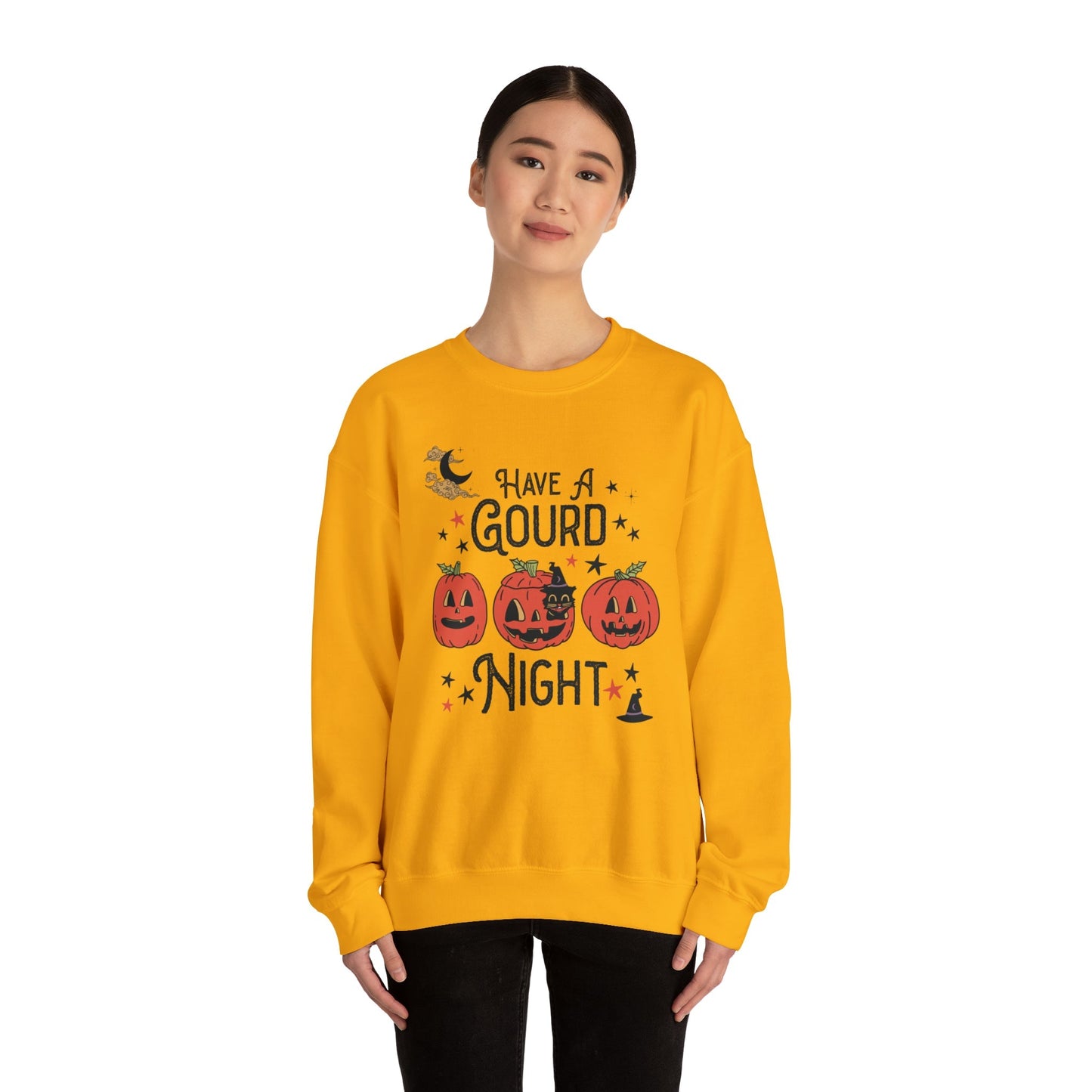 Punny Halloween Crewneck for Fall: Have A Gourd Night