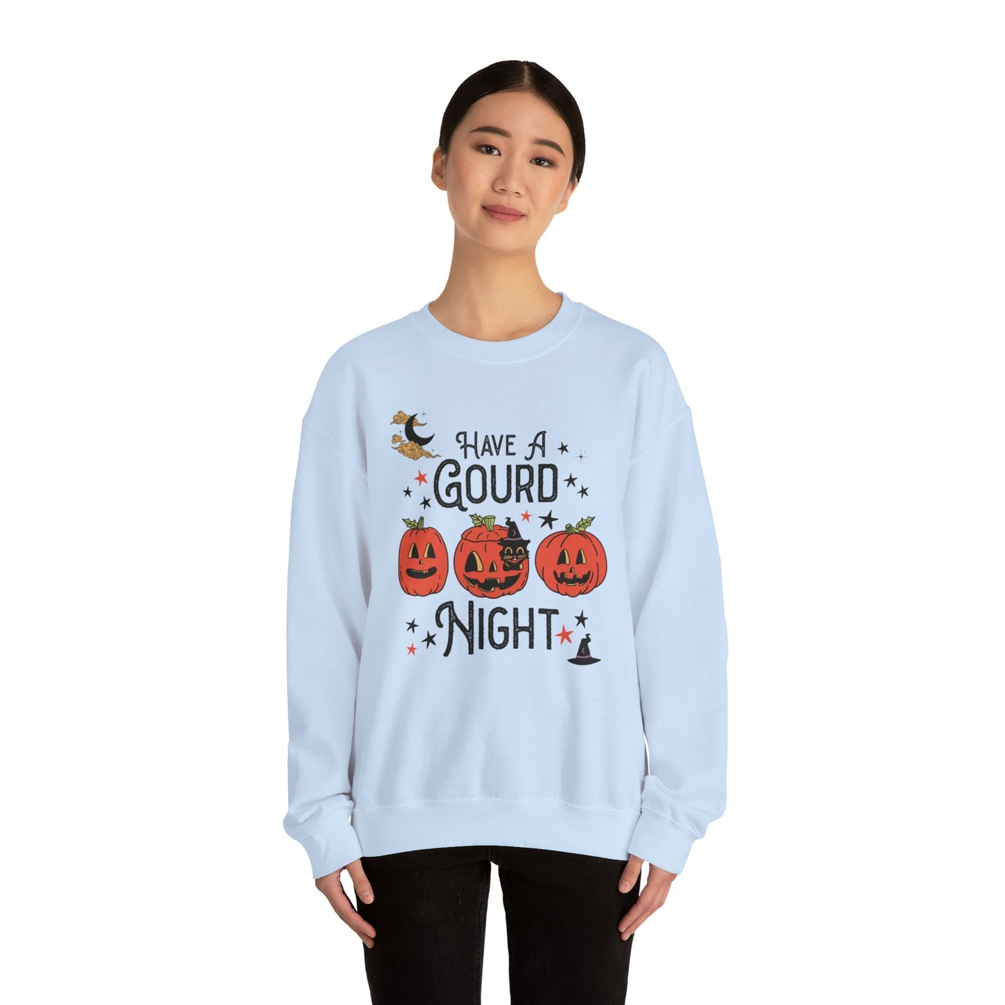 Punny Halloween Crewneck for Fall: Have A Gourd Night
