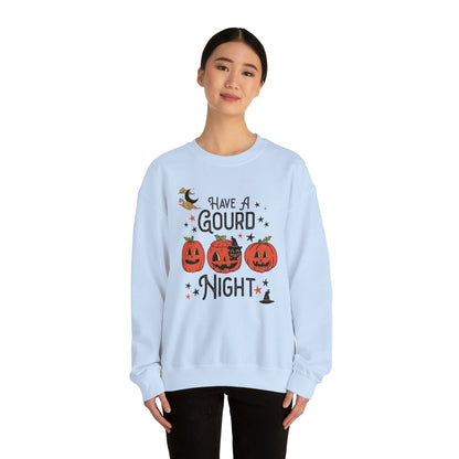 Punny Halloween Crewneck for Fall: Have A Gourd Night