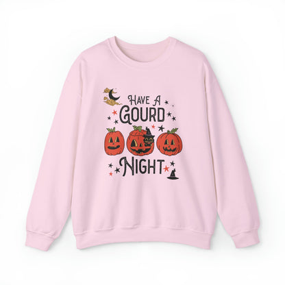 Punny Halloween Crewneck for Fall: Have A Gourd Night