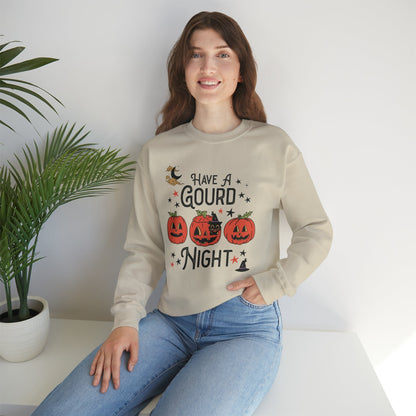 Punny Halloween Crewneck for Fall: Have A Gourd Night