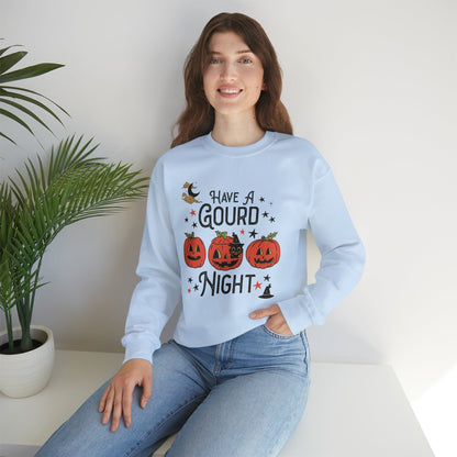 Punny Halloween Crewneck for Fall: Have A Gourd Night