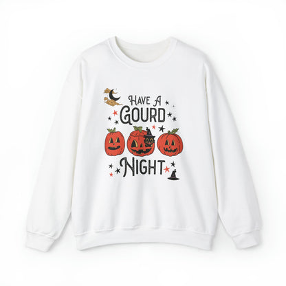 Punny Halloween Crewneck for Fall: Have A Gourd Night