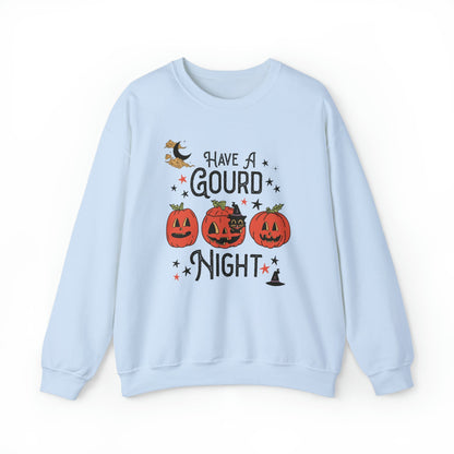 Punny Halloween Crewneck for Fall: Have A Gourd Night